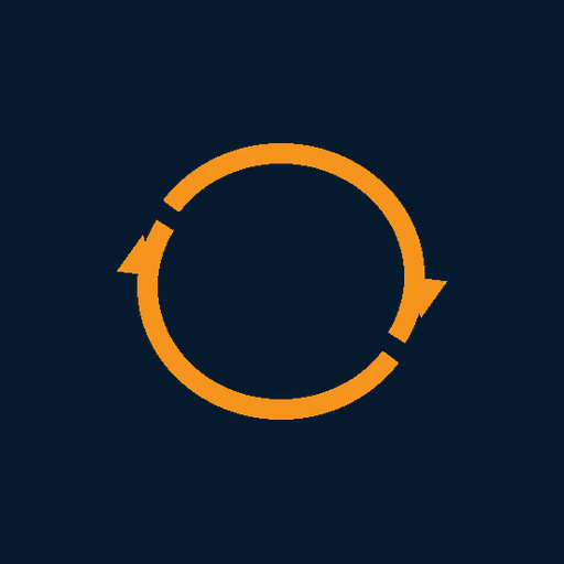 Steady flow of work icon