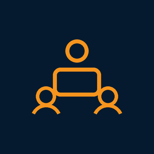 Centralized coordination icon